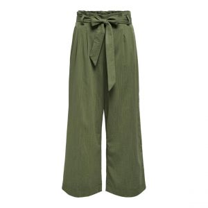 Only Pantalon en toile de - Onlmarsa Solid Paperback - Pantalon - XS à XL - pour Femme - olive
