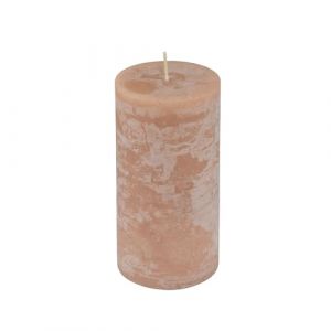 Homéa, Bougie Pilier D6,8 x H13 cm Rustique Coloris Taupe