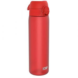 Ion8 Bouteille d'eau fine anti-fuite, sans BPA, rouge, 500 ml