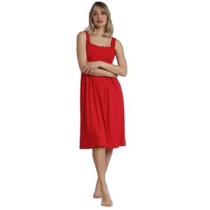 Admas pour femme. Robe bustier rouge Dolly Admas