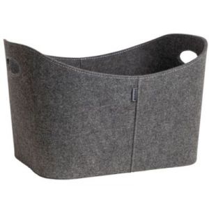 Aduro Panier &agrave; b&ucirc;ches en feutre gris