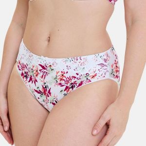 Sans Complexe Slip coton biologique - Bouquets Clairs blanc