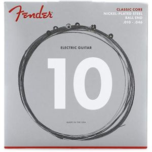 Fender &raquo;CLASSIC CORE NICKEL PLATED STEEL ELECTRIC STRINGS&laquo; Cordes pour guitare &eacute;lectrique - Ball End - 255R 010/046