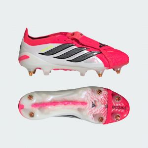Adidas Predator Elite Fold-over Tongue SG Born For Goals - Lucid Red/Noir/Blanc PR&Eacute;-COMMANDE - Terrain tr&egrave;s gras (SG), pointure 39⅓ - ['Rouge'] - Taille 39⅓