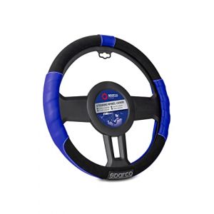 sparco SPC1108AZ COUVERCLE DE ROUE SPC L-SPORT BLEU, Set de 4