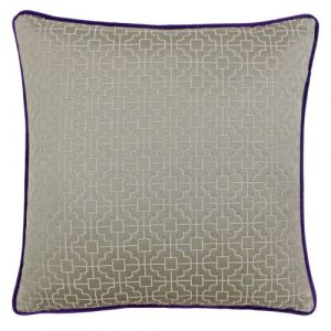 Riva Paoletti - Housse de coussin Belsize (45x45cm) (Beige/ violet) - UTRV1265