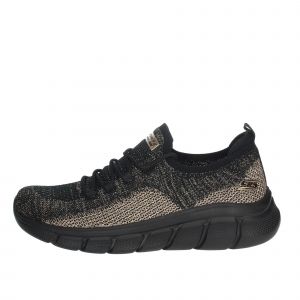 Skechers Bobs B Flex, Basket Femme, Noir, 36 EU