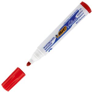 Image de Bic Marqueur effaçable à sec encre rouge pointe ogive.