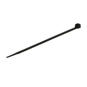 Image de Sapiselco Attache-câbles noirs, Long. x Larg. : de bande : 100 x 2,5 mm, Ø de faisceau 24 mm