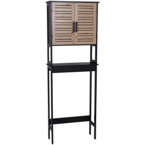 Tendance Meuble dessus WC 1 tablette Bergen - Noir