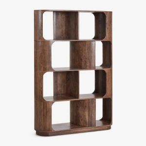 Etagère En Bois Diepe ¿170 Cm Poignée En Bois Foncé