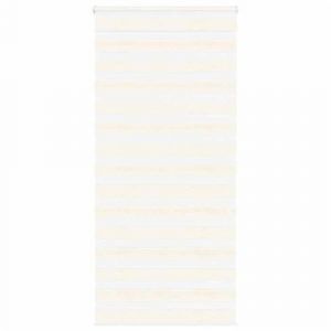 Image de VidaXL Store zèbre beige marbré largeur du tissu 100,9 cm polyester, store à enrouleur zébré, store zébré pour fenêtre, 4014678