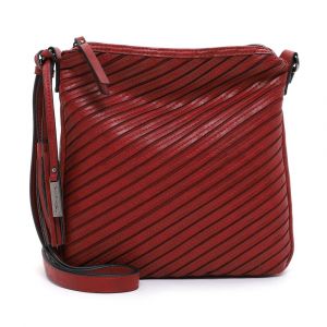 Tamaris Sac à bandoulière 'Julina' rouge / noir - Couleur Rouge / Noir - Taille One Size