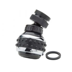 Fackelmann Régulateur Jet d'eau de Robinet pivotante M24x1, Noir