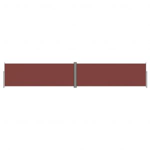 VidaXL Auvent latéral rétractable Marron 180x1000 cm