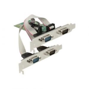 Delock 89557 - PCIe - S&eacute;rie - Profil bas - PCIe 2.0 - RS-232 - Vert (89557)