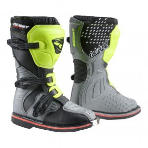 Kenny Bottes cross enfant Track gris/jaune fluo - 37