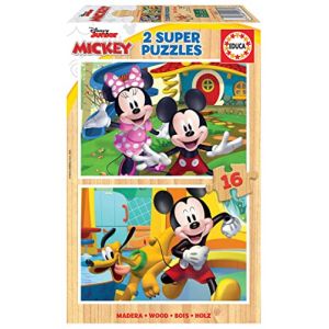 Image de Educa MICKEY & MINNIE - 2 puzzles en bois