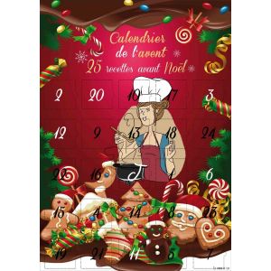 Calendrier &Eacute;v&egrave;nement - Calendrier avent 25 recettes de Noel