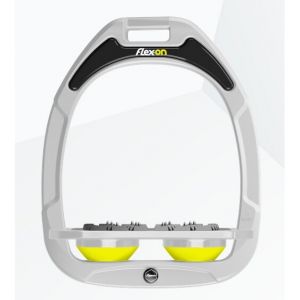 Étriers Plat Ultra Grip Blanc/Gris/Jaune Flex-On Green Composite