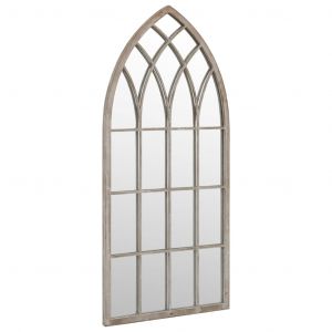 VidaXL Miroir de jardin Sable 100x45cm Fer pour utilisation extérieure