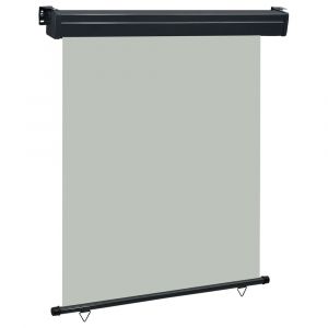Auvent paravent store brise-vue latéral rétractable de patio jardin terrasse balcon protection visuelle écran 140 x 250 cm gris 02_0007012