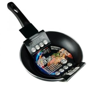 Po&ecirc;le &agrave; Frire Antiadh&eacute;sive Premium Cooking Mate de Design Italien avec Fond en Aluminium Renforc&eacute; 18 cm