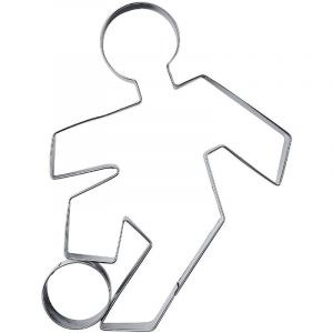 Staedter Emporte-pi&egrave;ce en Forme de gaufrage Football, Acier Inoxydable