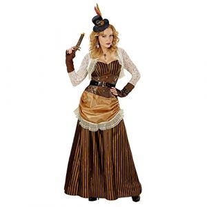 Widmann W MILANO Party Fashion - Costume Steampunk, robe longueur au sol, déguisements de carnaval