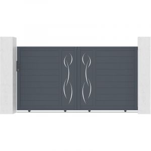 Portail aluminium coulissant life 300x160cm