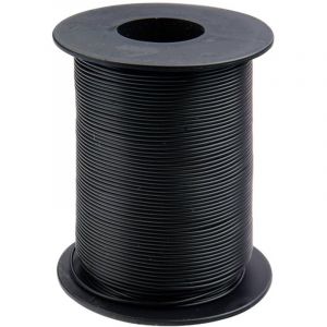 Donau Elektronik 125-S50-1 Fil de câblage 1 x 0.25 mm² noir 50 m