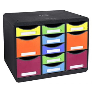 Image de Exacompta Moule de classement Storebox Multi 11 tiroirs Iderama - Arlequin