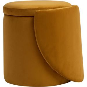Pouf de Salon avec Dossier et Rangement - Nordlys