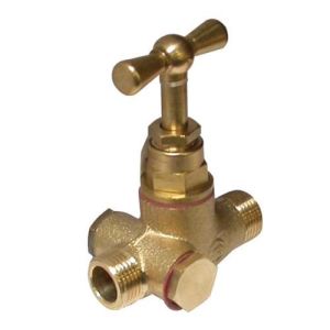 Boutt&eacute; 2141393 - Robinet &agrave; purge double m&acirc;le 20x27mm