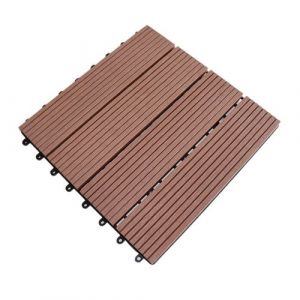 Dalle de jardin d'am&eacute;nagement ext&eacute;rieur Marron Dimensions : 30 x 30 x 2 cm Marron