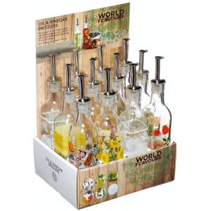 Kitchencraft World of Flavours Goutte &agrave; goutte pour huile et vinaigre italiens 275ml - 49 &times; 49 &times; 260 mm