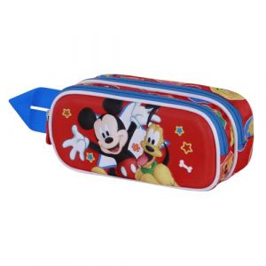 Disney Mickey Mouse Star-Trousse 3D Double, Multicolore, 22 x 10 cm