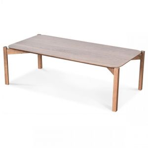 Image de Declikdeco Table Basse Effet Noyer L100 P50 H32Cm