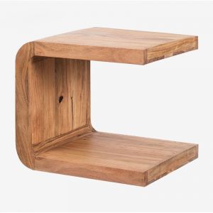 Table de Chevet en Bois d'Acacia Vacry SKLUM Brun Acacia 45 cm