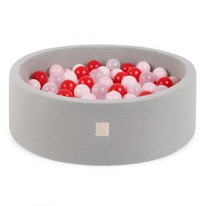 MISIOO Piscine à balles intelligente - Pour chambre d'enfant - 200 balles - Jouet - Lavable en machine - Certifié Öko-Tex - 90 x 30 cm