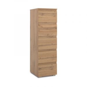 Commode fine 6 tiroirs Image naturel - Naturel
