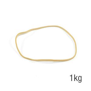 Solveig Elastiques - sac de 1kg de caoutchouc blond - format : 120x1.8mm