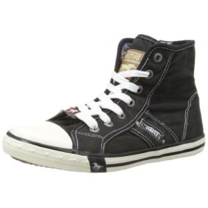 Mustang 1099 502 9, Sneakers Hautes femme, - Noir (9 Schwarz) - 38 EU