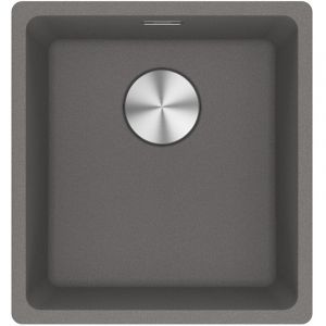 Franke Maris MRG 110-37 Evier sous plan 40x43cm en Fragranit+, Pierre Grise (MRG110-37SK)