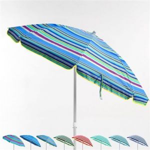 Parasol de plage portable et l&eacute;ger 180 cm Taormina - Motif la Mer 4