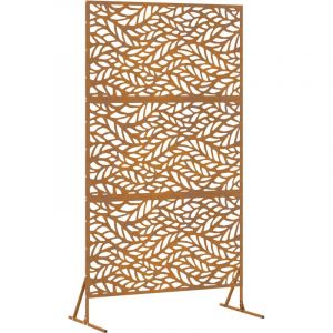 VidaXL Panneau de Cl&ocirc;ture en Acier Corten Acier corten Grand