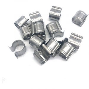 Atout Loisir Clips de fixation ronds en inox, Diamètre 20 mm, Lot de 25