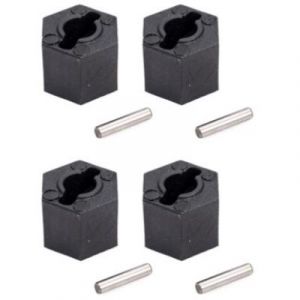 Hobby Tech Hexagones + clavettes de roues (x4) pour Rogue Terra