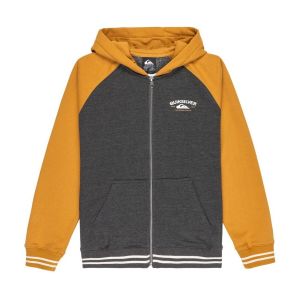 Quiksilver Knowledge Area Kids Sweat &agrave; capuche zipp&eacute; marron