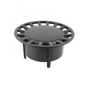 Nicoll Grille pvc diam&egrave;tre 230 mm pour siphon de cours 300 x 300 mm, gris anthracite